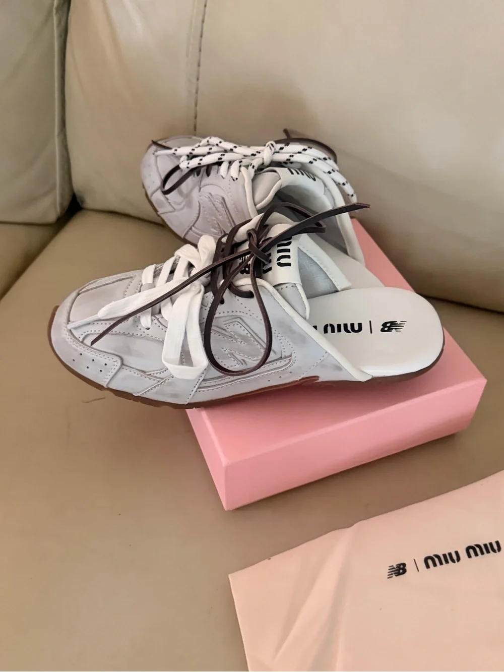 New balance / Miu Miu never worn . no box!